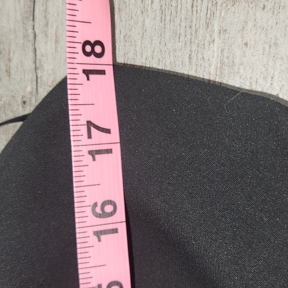 TAHARI BLACK DRESS METAL DETAILS ON SHOULDERS SIZE 12 SPAGHETTI STRAPS BACK - Picture 8 of 13